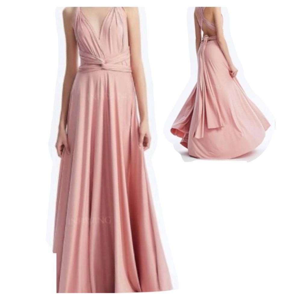 Infinity Dress Dusty Rose Dress Multiway Pink Party Dress One Size